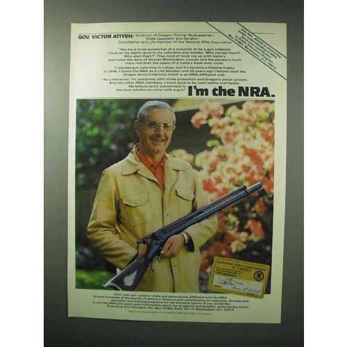 1983 National Rifle Association Ad - Gov. Victor Atiyeh