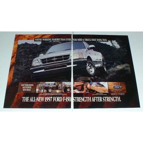 1997 Ford F-150 Pickup Truck Ad - Working Harder!