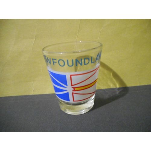 Newfoundland Flag,Drink,Shot Glass,Barware