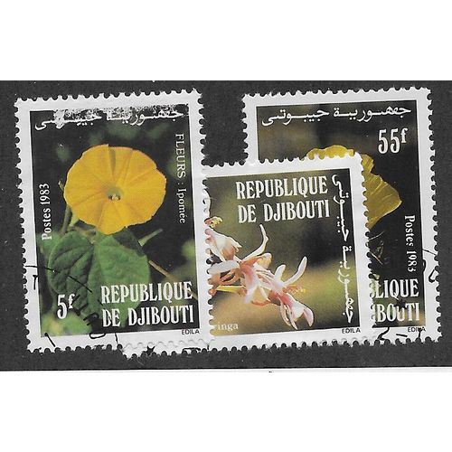 DJI 1983 (SET)'FLOWERS' (3v) FINE USED (EBID 55-036)