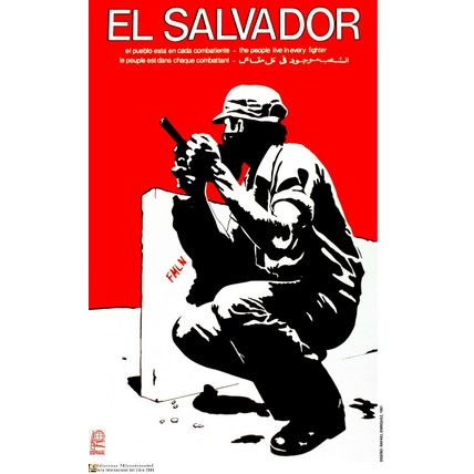 Political Poster.SET of 5.Cuban Propaganda.Solidarity El Salvador independence