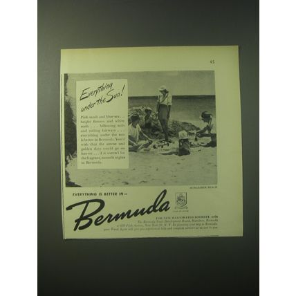1948 Bermuda Tourism Ad - Everything under the sun!