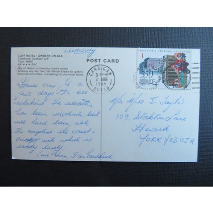 Cliff Hotel, Gwbert On Sea, Cardiganshire Postcard #2