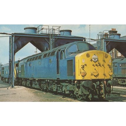 Class 40 D224 Train Lucania Doncaster Railway Shed 1979 Postcard