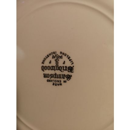 Sampson Bridgwood white hotel Ware Dinner Plate