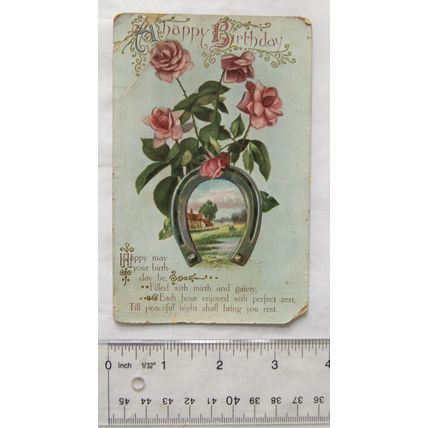 1915 postcard Happy Birthday - Happy May Your Birthday Be...