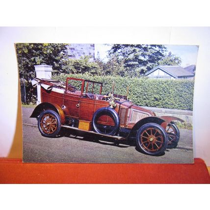 1914 T H SCHNEIDER veteran car at Museum of transport, Glasgow unused postcard =