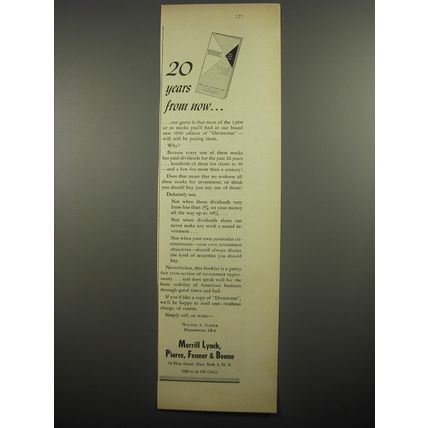 1956 Merrill Lynch Ad - 20 years from now