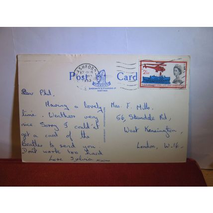 multiview, ROMNEY MARSH, KENT used postcard by Shoesmith & Etheridge 1963 pm =