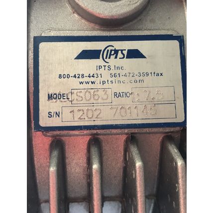 NEW IPTS iblcs063,BLCS063 RIGHT-ANGLE GEAR REDUCER,1:7.5-RATIO,DLCS063,1:7.5,CH