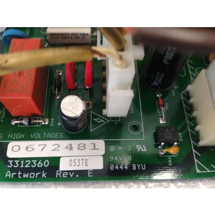 MARKEM 0672481 Artwork Rev E PC CONTROL BOARD 3312360 0515E REV. E,DH,DC,DI