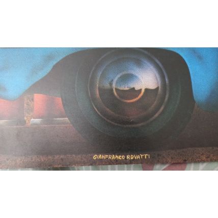 MEGA RARE ORIGINAL,'POMODORO QUADRATO 'POSTER. GIANFRANCO ROVATTI.