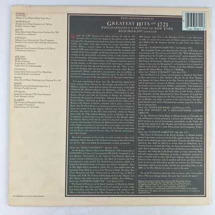 Greatest Hits Of 1721 Vinyl LP Record Album M-35821