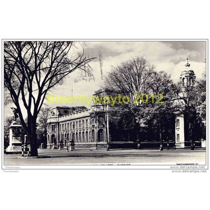 LAW COURTS, CARDIFF, WALES, 1953, Postcard