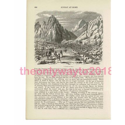 Valley in Sinai, Book Illustration (Print), c1858