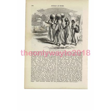 Indian Women going to Well, Book Illustration (Print), c1858