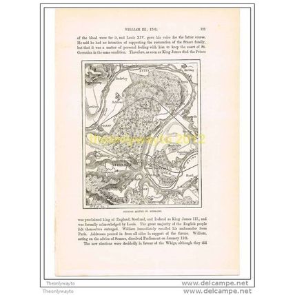 COUNTRY AROUND ST GERMAINS, FRANCE, c1705, Book Illustration, c1870