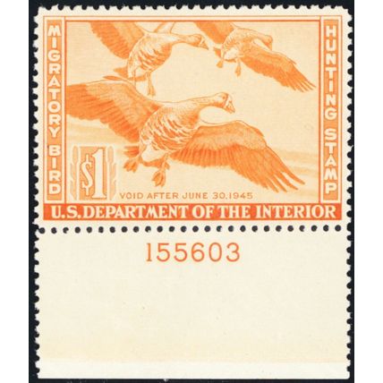 RW11, Mint NH XF $1 Duck Stamp - PSE Graded 90 * Stuart Katz