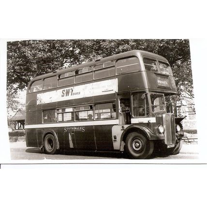 Black & White Photograph of South Wales Transport Co. Ltd. - HCY 835