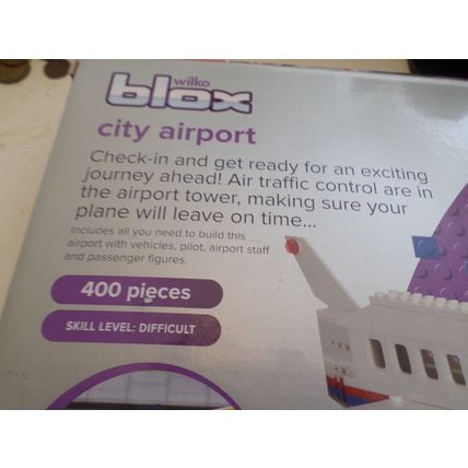 Wilko Blox - City Airport - 400 Pieces - NEW/BOXED/SEALED