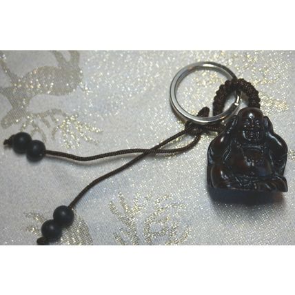 Lucky Buddha Charm Key Rings Luck Wealth Health Prosperity Love Career Feng Shui