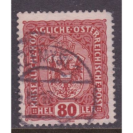 Austria 1916 PRZEMYZL POSTMARK on Arms of Austria 80h VGC