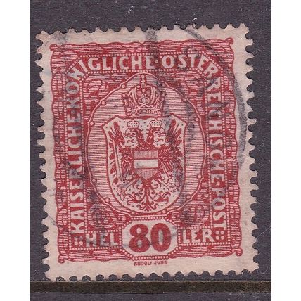 Austria 1916 SANOK POSTMARK on Arms of Austria 80h VGC