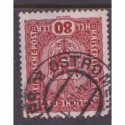 Austria 1916 OSTROMECZYN POSTMARK on Arms of Austria 80h VGC