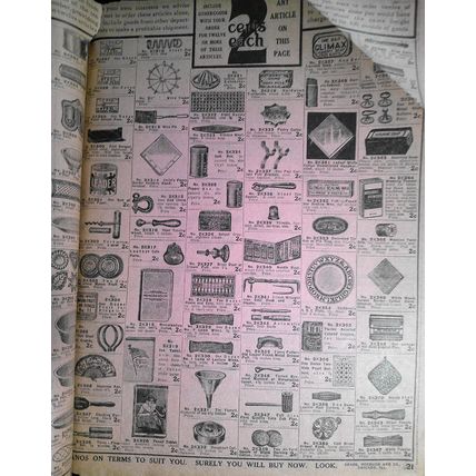 10 pages of household bargains from Sears, Roebuck & Co Retail Catalog 1905