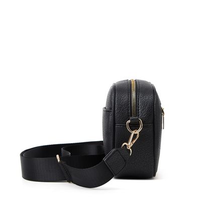Women's Small Classy Crossbody Purse Leather Satchel Bags Black