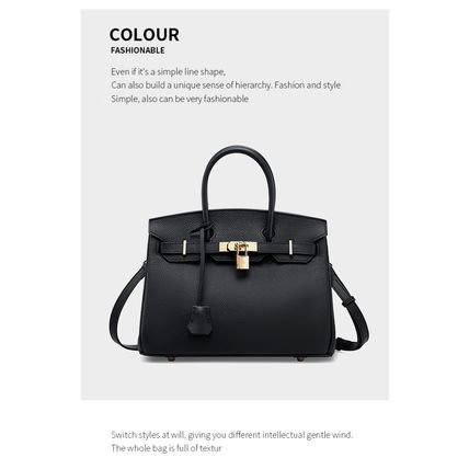 Women Genuine Leather Shoulder Bags Black