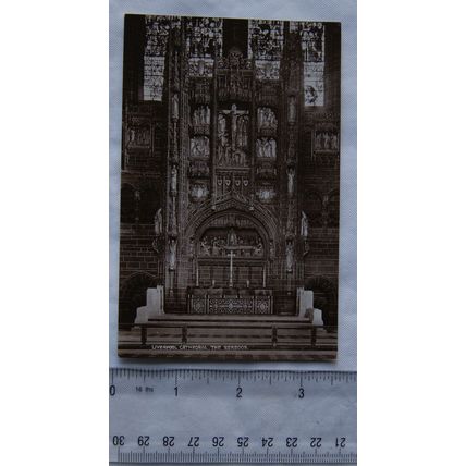vintage postcard Liverpool Cathedral, The Reredos
