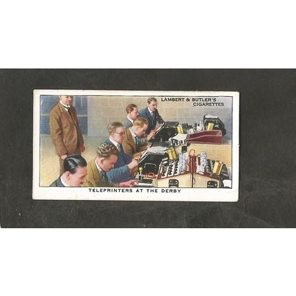 Cigarette Card 1939 Lambert & Butler Work of the GPO #21 Teleprinters at Derby