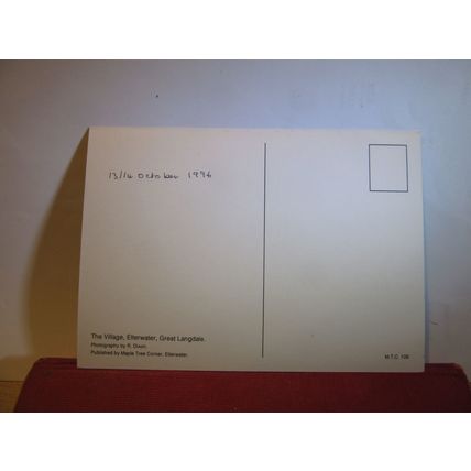 THE VILLAGE, ELTERWATER, THE ENGLISH LAKES.. unused postcard by R Dixon 1996 =