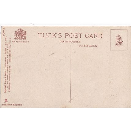 EC180 POONA FROM BUND HILL . PRINTED POSTCARD
