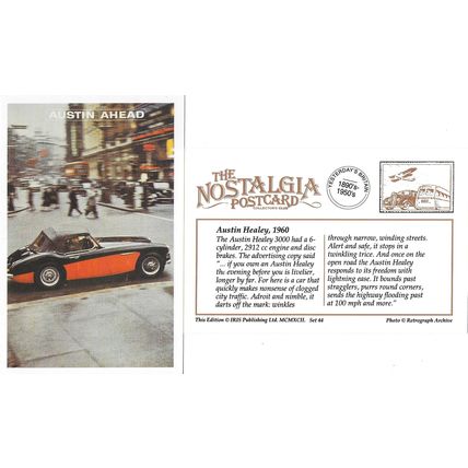 Postcard Austin Healey 3000 Sports Motor Car 1960 Advert - Nostalgia