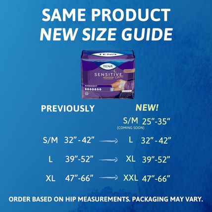 TENA Sensitive Care Overnight Incontinence Underwear for Women, Large, 64 Count