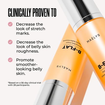 MAËLYS Cosmetics B-FLAT Belly Firming Cream - Stretch Mark, Tightening Belly Cre