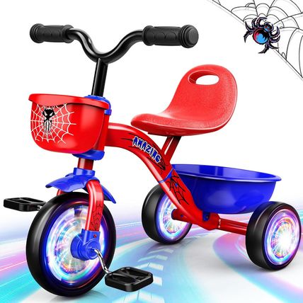 Tricycle for Toddlers 1-3 3-5 Year Olds, Spider Toddler Bike Baby Balance Bike w