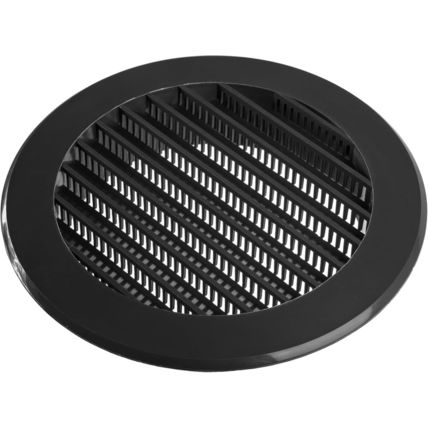 Vent Systems 4'' Inch - Pack of 5 - Black Soffit Vent Cover - round Intake or Ex