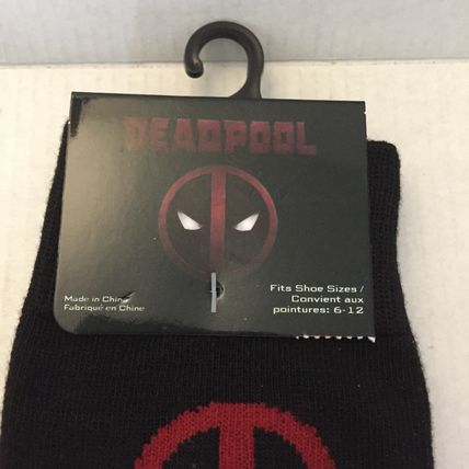 NEW Marvel Deadpool Unisex Crew Socks Size 6-12