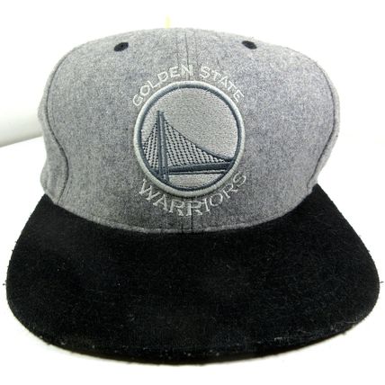 Golden State Warriors NBA Mitchell & Ness Gray Wool Snapback Hat Cap California