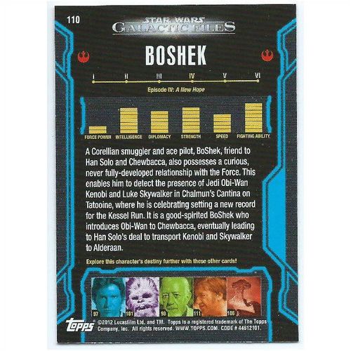2012 Star Wars Galactic Files - #110 - Boshek