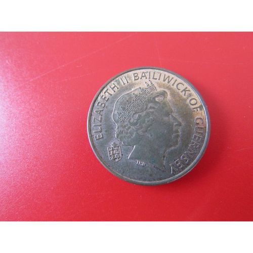 1999 QUEEN ELIZABETH II BAILIWICK OF GUERNSEY TWO PENCE FREE POST. Q