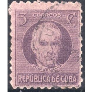 Cuba 1917 - SG338 - 3c violet - La Luz - used