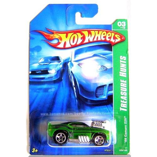 Hot Wheels - '69 Camaro Z28: Treasure Hunts #03/12 - #123/180 (2007) *Green*