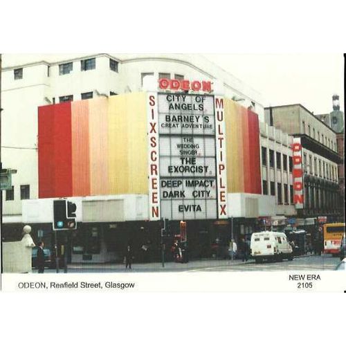 ODEON CINEMA Glasgow Renfield Street Postcard by New Era (2105)