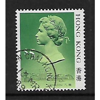 HONG KONG 1989 $5 GREEN SG 549B FINE USED2