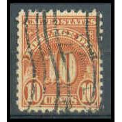 Used J84 10c Postage Due Barely Clears WA1434