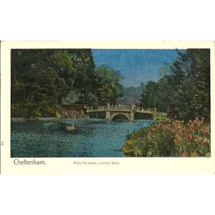 Gloucestershire CHELTENHAM Pittville Lake Postcard (Luna Series)